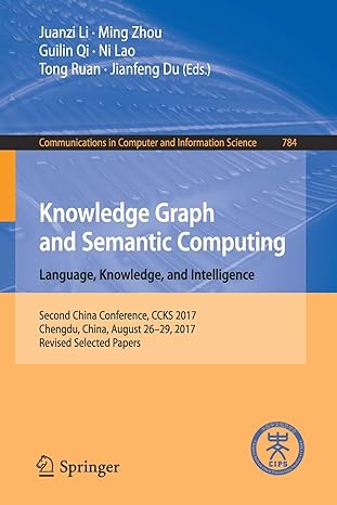 knowledge graph and semantic computing language knowledge and intelligence second china conference ccks 2017