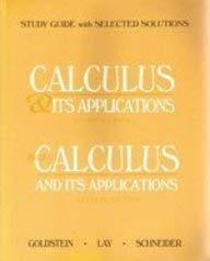 calculus and its applications 1st edition larry j goldstein 0133752054, 978-0133752052