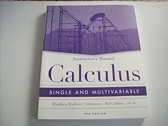 instructors manual calculus single and multivariable 4th edition deborah hughes hallett ,andrew gleason