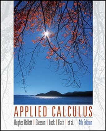 applied calculus 4th edition deborah hughes hallett 1119268052, 978-1119268055
