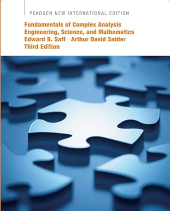 fundamentals of complex analysis engineering science and mathematics 3rd edition edward b saff ,arthur david