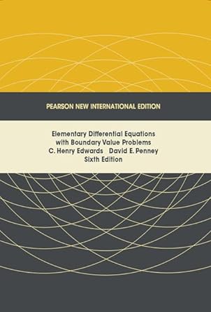 elementary differential equations with boundary value problems 6th edition c henry edwards ,david e penney