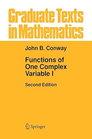 functions of one complex variable i 2nd edition john b conway 0387942343, 978-0387942346