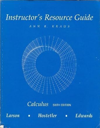 instructors resource guide calculus 6th edition ann r kraus 0395887666, 978-0395887660
