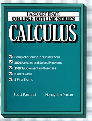 calculus 1st edition scott m farrand ,nancy jim poxon 0156015560, 978-0156015561