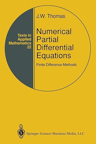numerical partial differential equations finite difference methods 1st edition j w thomas 1441931058,