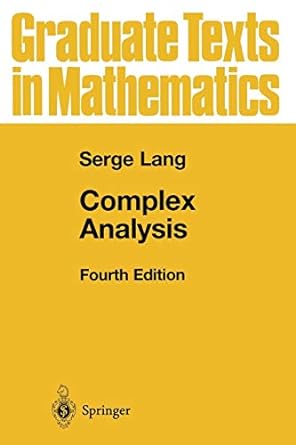 complex analysis 4th edition serge lang 144193135x, 978-1441931351