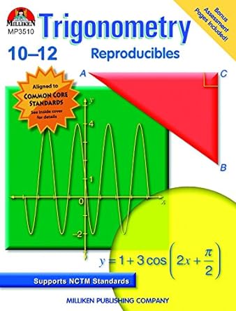 trigonometry reproducibles 10-12 1st edition marilyn occhiogrosso ,howard brenner 0787706310, 978-0787706319