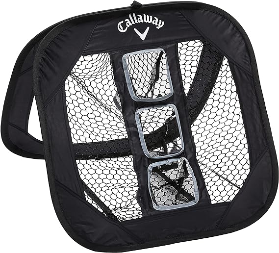 callaway chip shot golf chipping net collapsible golf net for outdoor and indoor practice black  ‎izzo golf