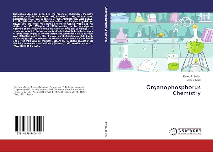organophosphorus chemistry 1st edition ewies ewies f ,boulos leila 3659640441, 978-3659640445