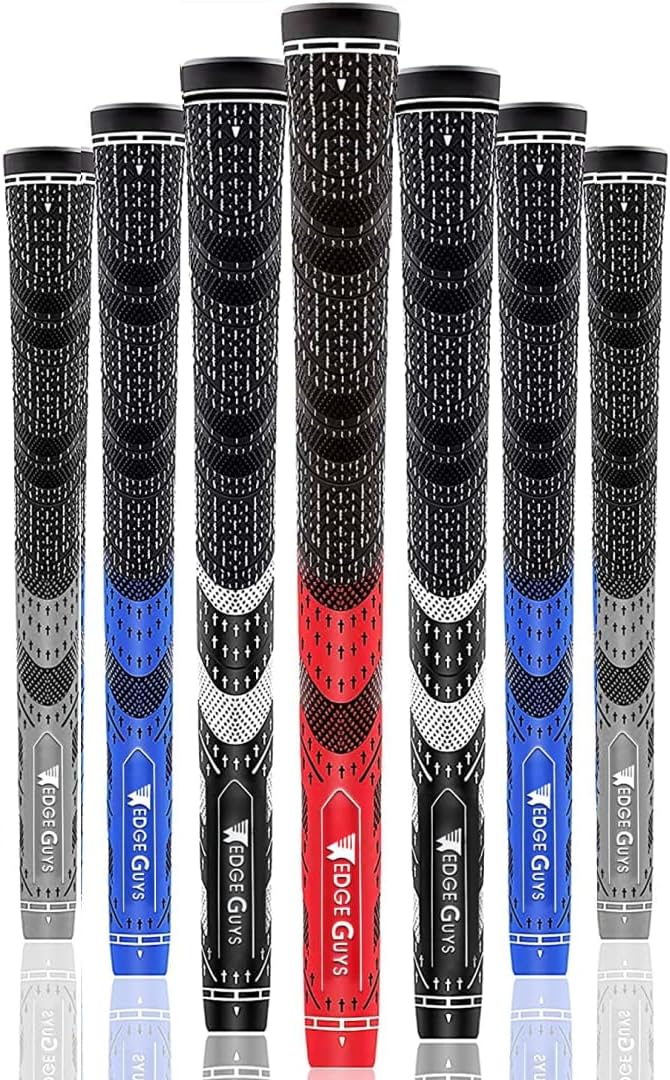 wedge guys performance golf grips set of 13 standard all weather moisture wicking cord rubber golf club grips