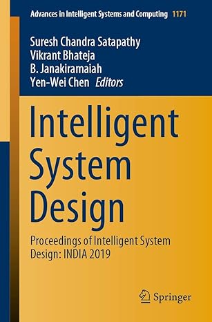 intelligent system design proceedings of intelligent system design india 2019 1st edition suresh chandra