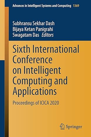 sixth international conference on intelligent computing and applications proceedings of icica 2020 1st