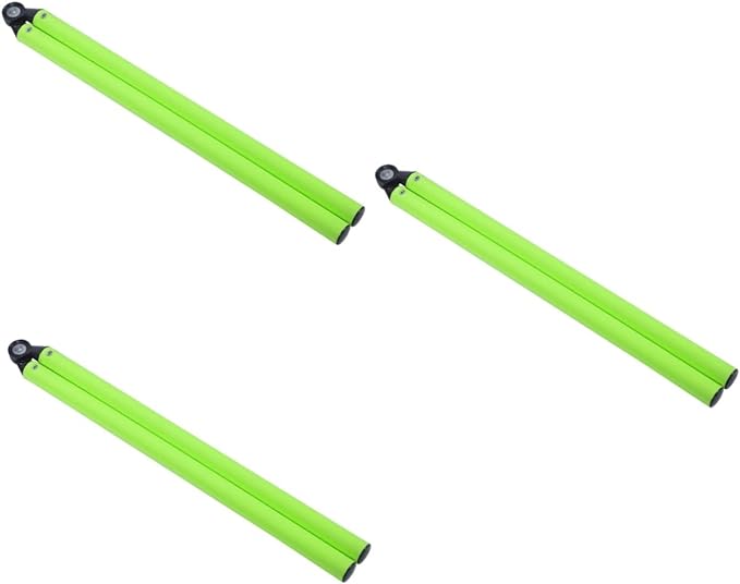 unomor 2 sets football training rod sports rod marking pole plastic obstacle agility ladder green  ‎unomor