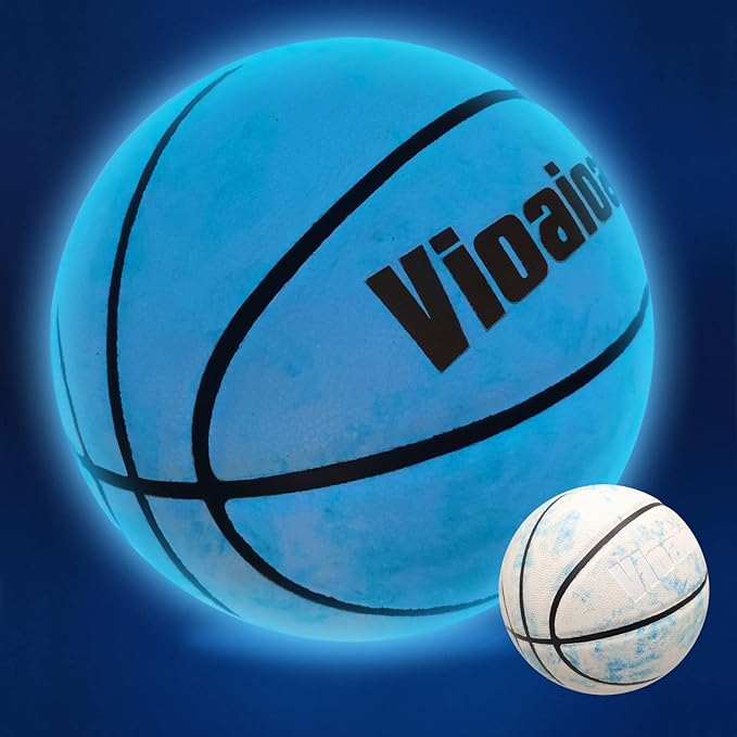 glow in the dark basketball absorb light then luminous light up basketballs extra pump and net choice for men