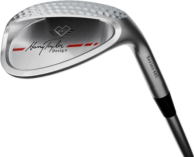 harry taylor 405 signature series sand wedge wide sole stainless steel club dimpled face for improved speed
