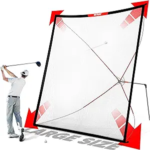 golf practice auto return net 10ftx10ft quick setup multi angle adjustment golf rebound net outdoor training