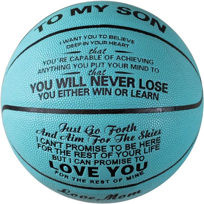 boy basketball customized basketball to my son basketball dad mom to son basketball #7  ‎dickis b0c198ln81