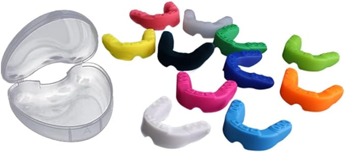 single pack silicone sports mouthguards multicolor athletic teeth protectors youth sized protection boxing