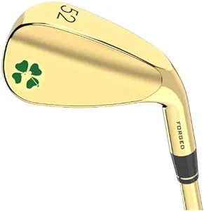 lucky wedges gold 52 degree approach wedge 8 degrees bounce 35 25 regular flex steel shaft forged soft carbon
