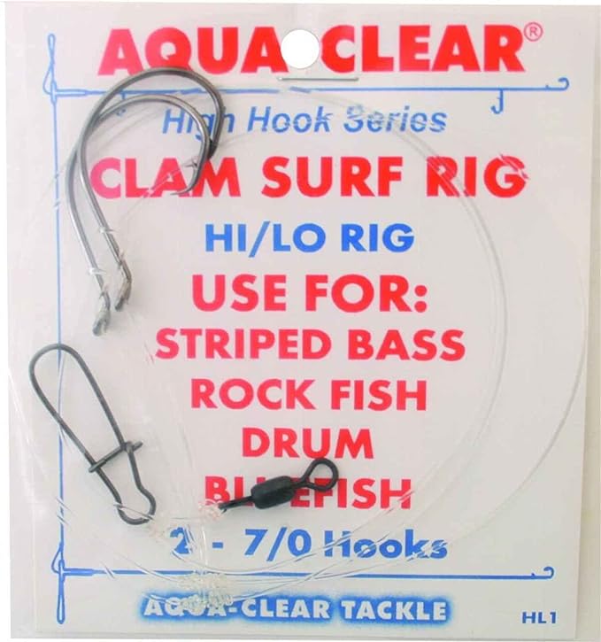 aqua clear st 1h clam surf hi/lo rig nickel and clear finish  ‎aqua clear b00au5vq5s