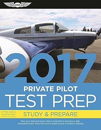 private pilot test prep 2017 2017th edition asa test prep board 1619543796, 978-1619543799