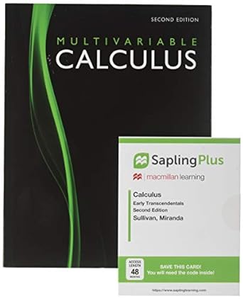 multivariable calculus sapling plus macmillan learning calculus early transcendentals second edition sullivan