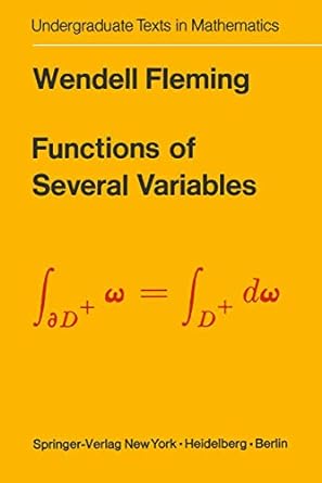functions of several variables 1st edition wendell fleming 1468494635, 978-1468494631