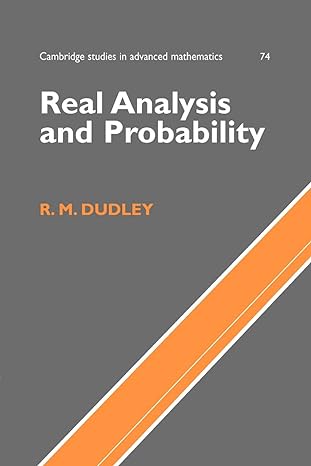 real analysis and probability 2nd edition r m dudley 0521007542, 978-0521007542