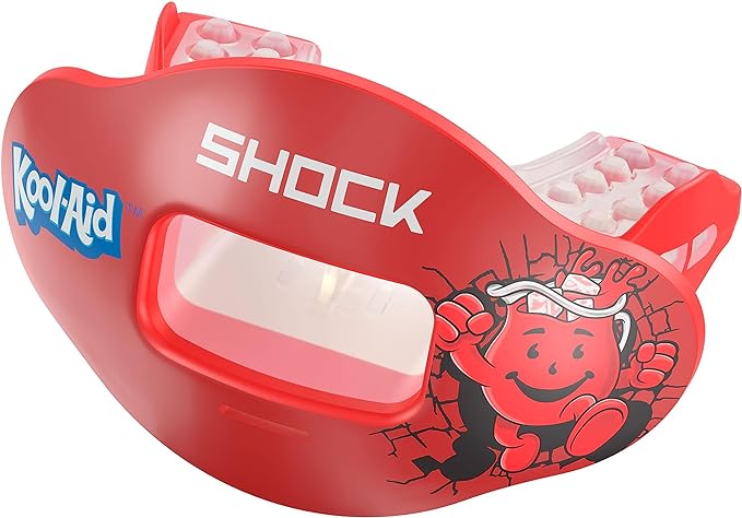 shock doctor max air flow mouthguard for football full mouth protection compatible with braces instant fit 