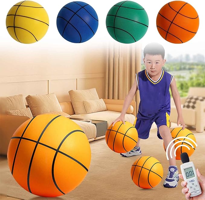 silent basketball dribbling indoor training ball uncoated high density foam ball low noise silent foam