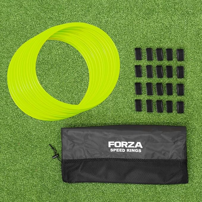 forza agility rings pack of 12 soccer training equipment multi sport agility ring set speed ladder agility