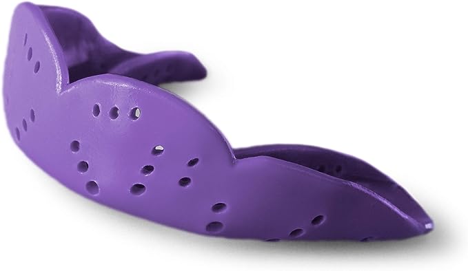 sisu aero medium mouthguard purple punch 1 6mm thin custom molded fit slim design remoldable up to 20 times