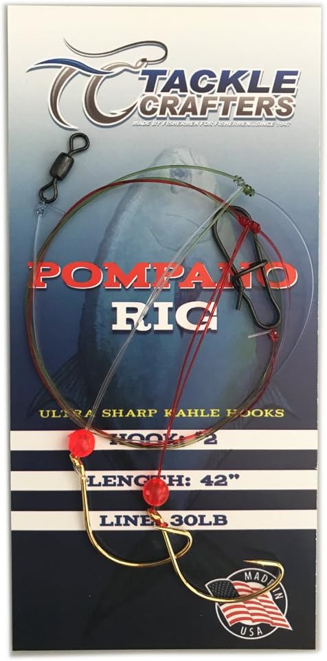 saltwater gear surf fishing 2 hook pompano rig  ?tackle crafters b0c2b1b211