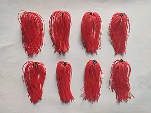 8 bundles 50 strands silicone skirts jigs replacement skirts diy fly tying fishing lure accessories buzzbaits