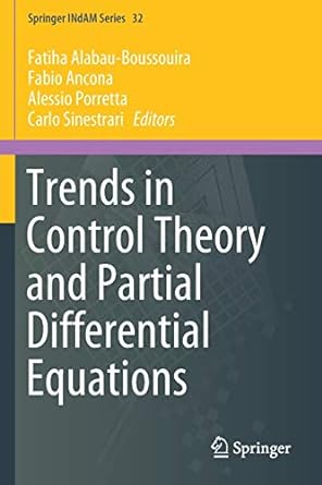trends in control theory and partial differential equations 1st edition fatiha alabau boussouira ,fabio