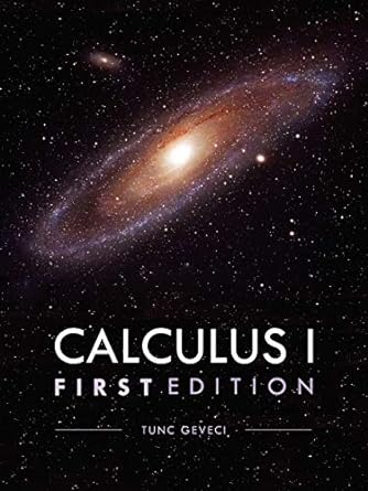 calculus i 1st edition tunc geveci 1935551426, 978-1935551423