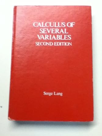 calculus of several variables 2nd edition serge lang 0201042991, 978-0201042993