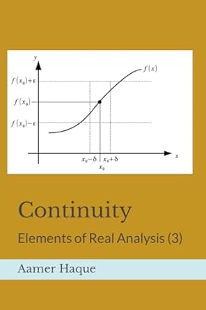continuity elements of real analysis 1st edition aamer haque 979-8373133159