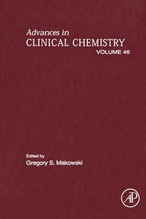 advances in clinical chemistry volume 46 1st edition gregory s makowski 0323283179, 978-0323283175