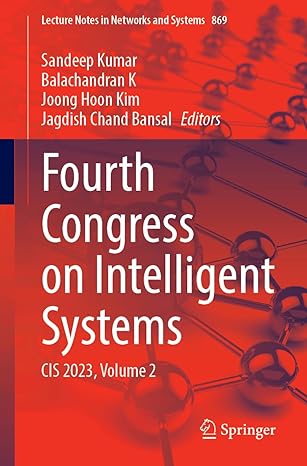 fourth congress on intelligent systems cis 2023 volume 2 1st edition sandeep kumar ,balachandran k ,joong
