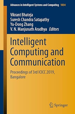 intelligent computing and communication proceedings of 3rd icicc 2019 bangalore 1st edition vikrant bhateja