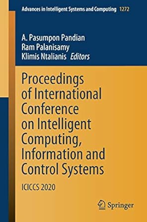 proceedings of international conference on intelligent computing information and control systems iciccs 2020
