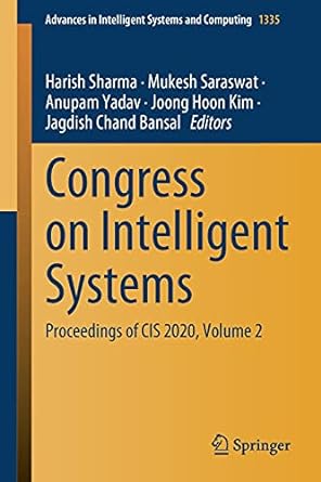 congress on intelligent systems proceedings of cis 2020 volume 2 1st edition harish sharma ,mukesh saraswat