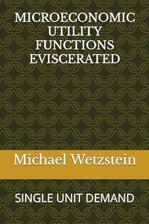 microeconomic utility functions eviscerated 1st edition michael wetzstein 979-8392812073