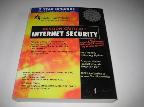 mission critical internet security 1st edition syngress 1928994202, 978-1928994206
