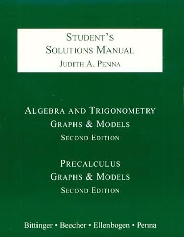 algebra and trigonometry graphs and models precalculus graphs and models 2nd edition marvin l bittinger