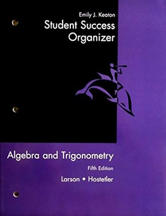 algebra and trigonometry student success organizer 5th edition ron larson 061809850x, 978-0618098507