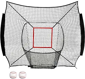 wiseek baseball and softball net 7x7 replacement net only for bow type heavy duty practice sports net with
