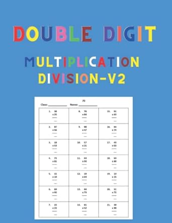 double digit multiplication division v2 1st edition mathworkbook workbooks 979-8809924696